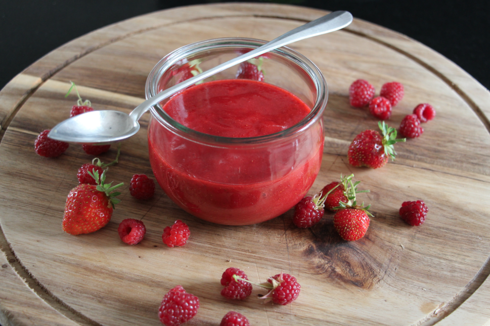 RECETTE DU COULIS DE FRAISE ( ET DE FRAMBOISE )