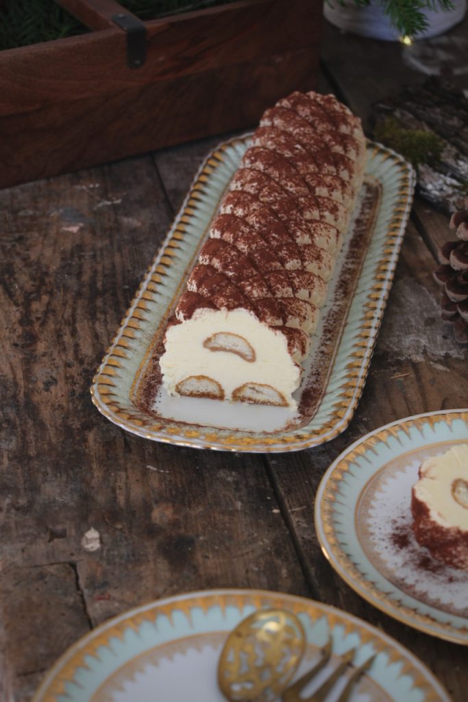 BÛCHE DE NOEL - MINI BÛCHE FACILE AU TIRAMISU 