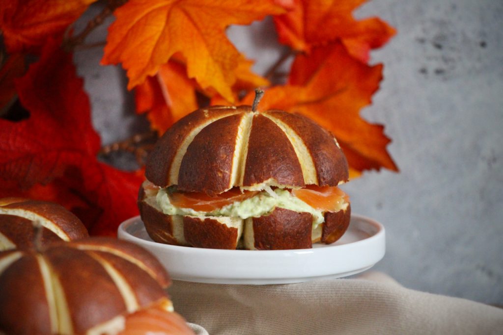 Bretzels Citrouille au Saumon fumé Casserole & Chocolat