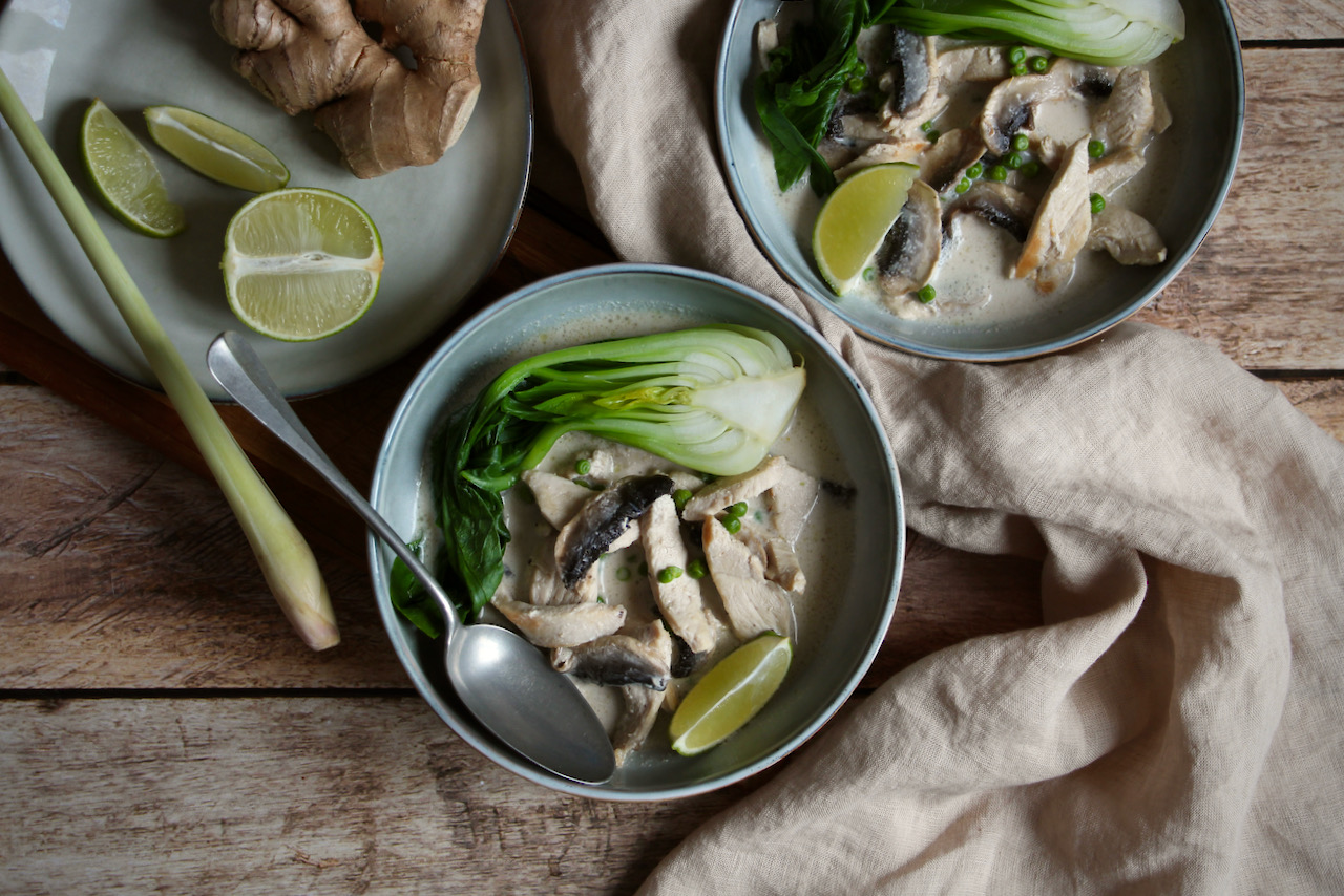 Recette pour Potage au curry et aux légumes chinois