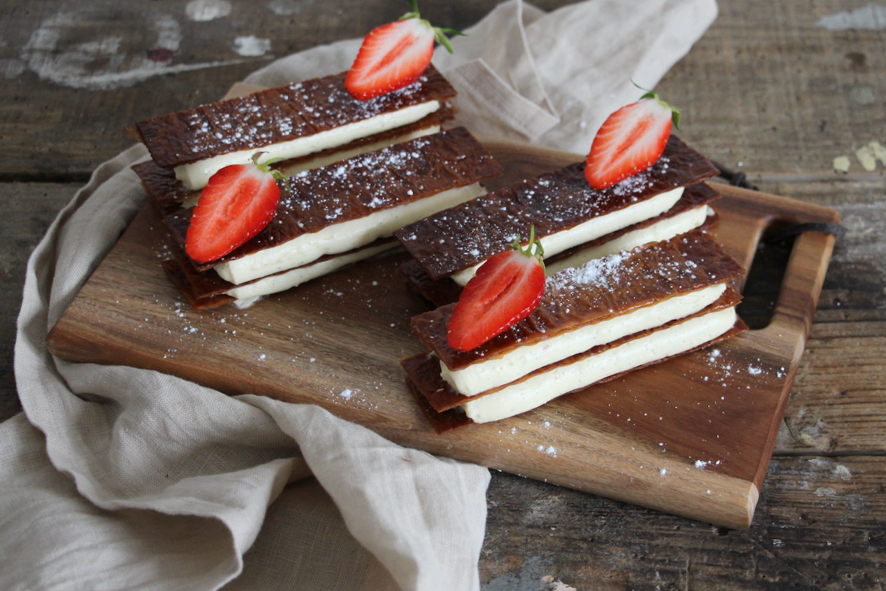 Lemon Mille Feuille with Phyllo Dough - Baran Bakery