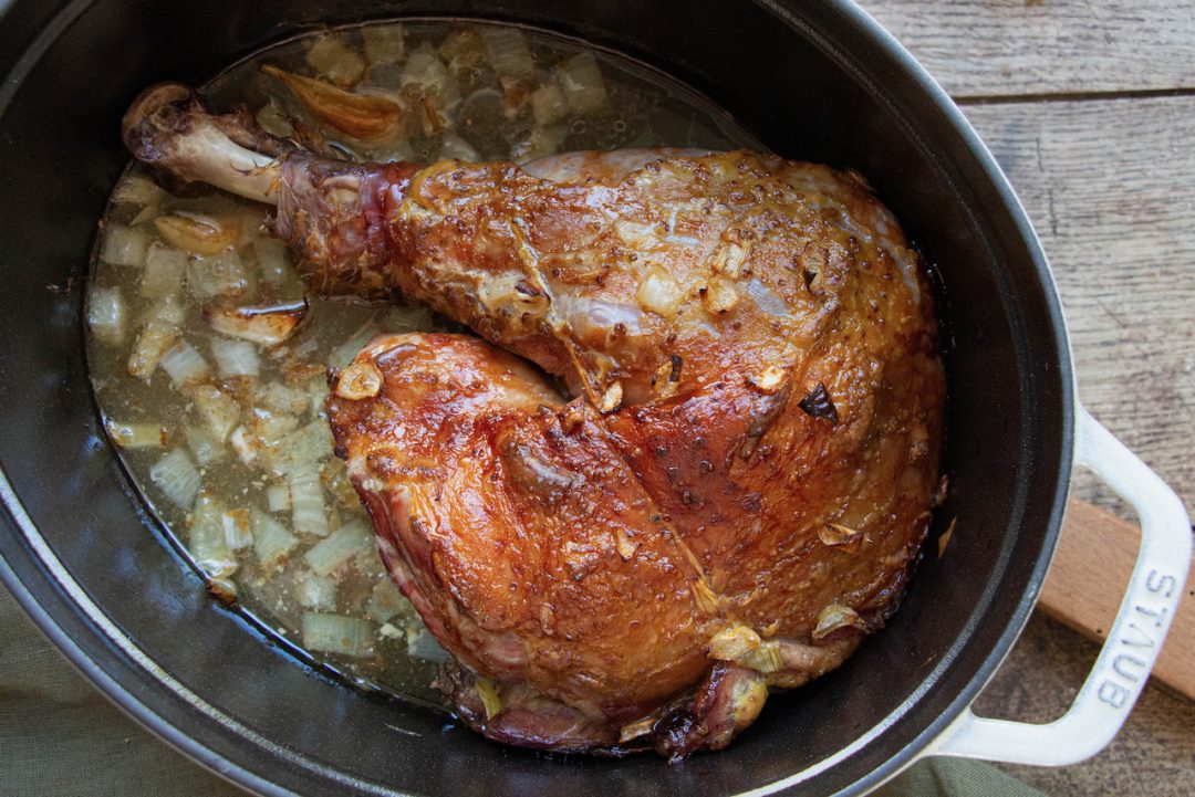 Cuisse de Dinde à la Moutarde et au Miel - Casserole et Chocolat