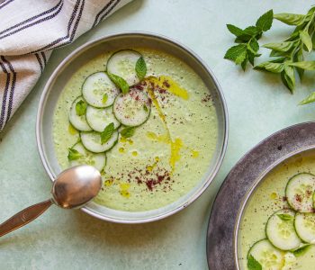 Soupe froide (ou Gaspacho) de Concombre