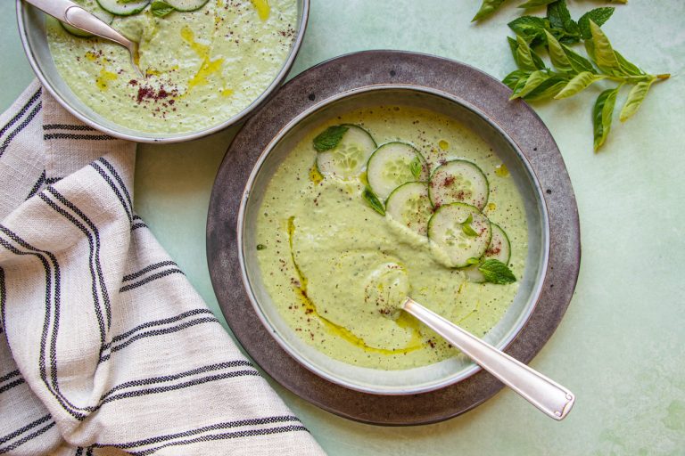 Soupe froide (ou Gaspacho) de Concombre