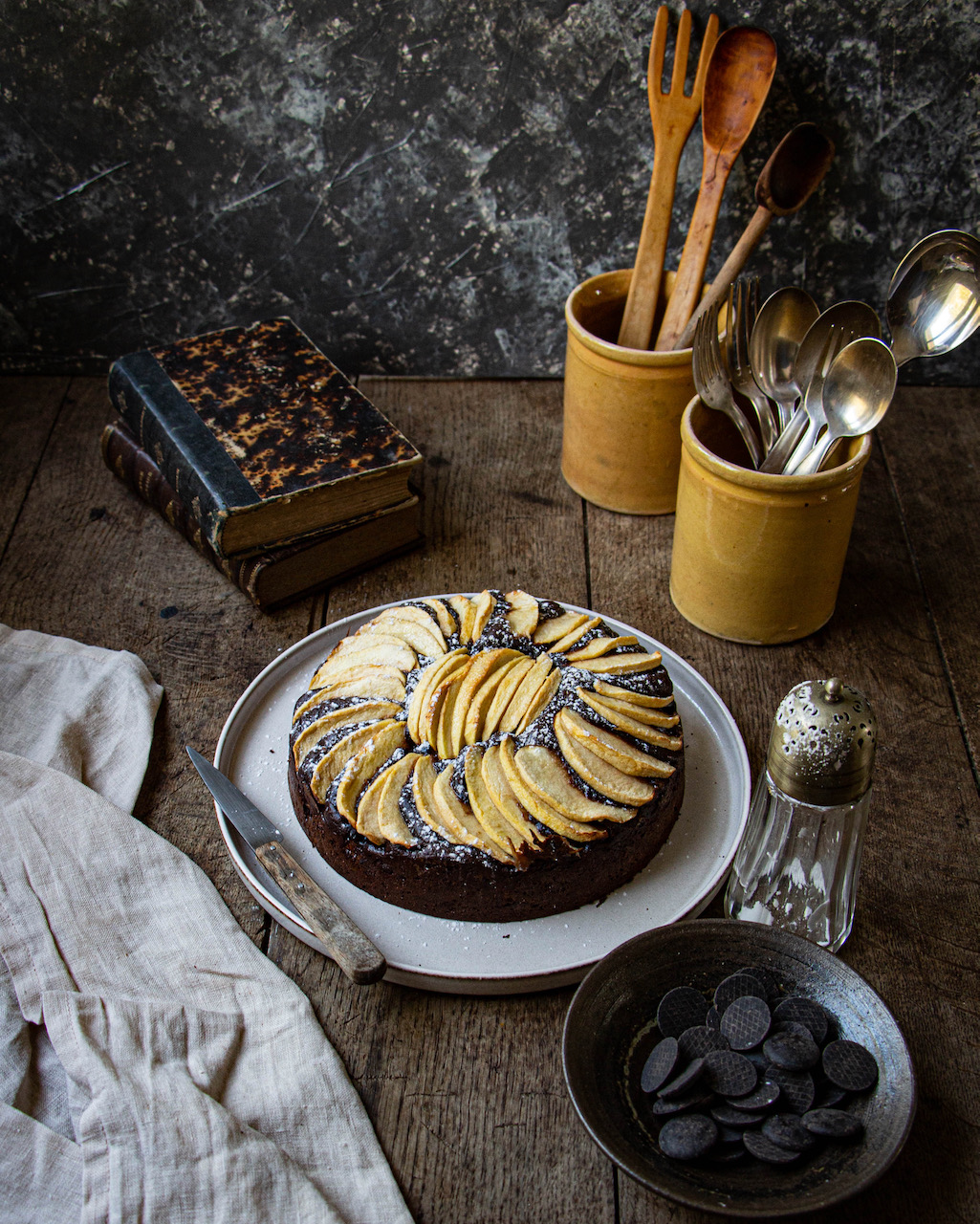 Gâteau Pommes et Chocolat au Mascarpone Casserole & Chocolat