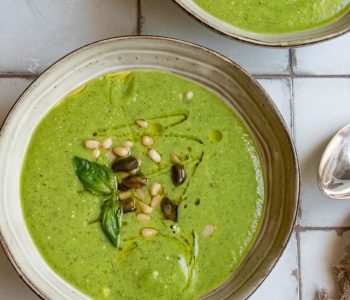 La Soupe froide Courgette et Basilic