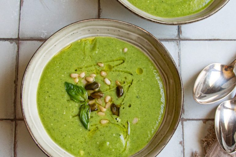 La Soupe froide Courgette et Basilic
