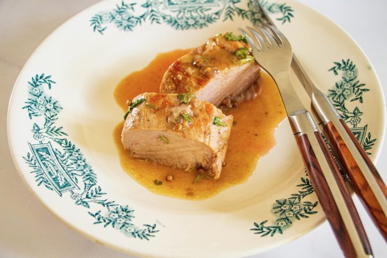 Le Filet mignon de Porc, Miel et Coriandre