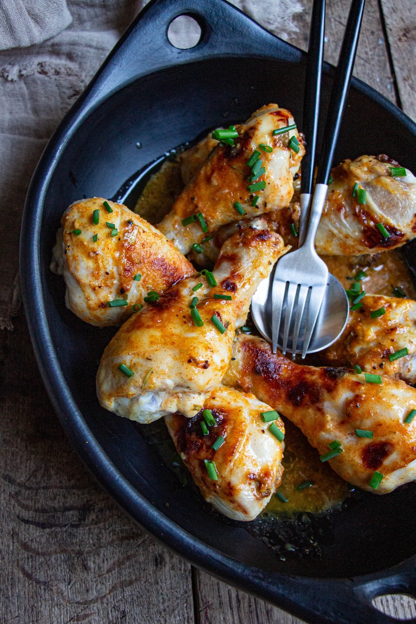 Pilons de Poulet marinés au Miel et à la Moutarde : Casserole et Chocolat