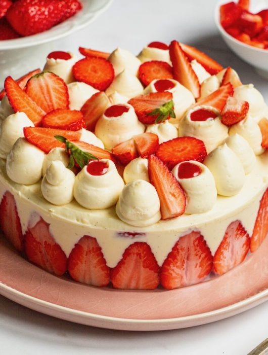 Le Fraisier à la Crème Diplomate