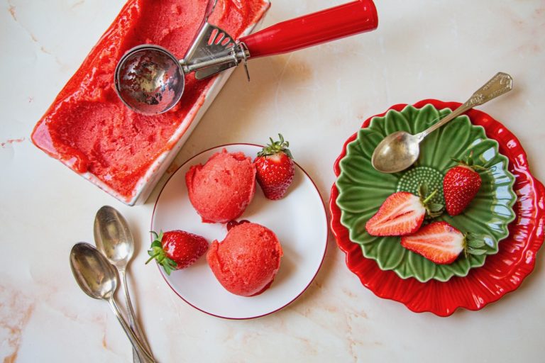 Sorbet à la fraise